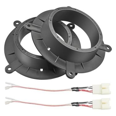Imagem de NuIth Adaptador espaçador de alto-falante de substituição 82-7501 com cablagem de alto-falante 72-5602 para Mazda 3 6 CX-5 CX-9 2013-2020 15.2-17.1 cm Instalar adaptador de subwoofer para alto-falante