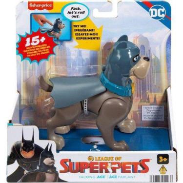 Imagem de Superpets Liga da Justiça Cachorro ACE Articulado com Som Mattel HJF31