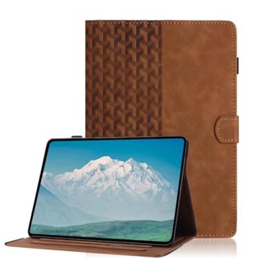 Imagem de Capa para Lenovo Tab M9 9 polegadas 2023(TB-310FU)/Nook 22.9 cm Lenovo Tablet (2024), suporte de visualização multiângulo, capa protetora de couro PU com fecho magnético, marrom