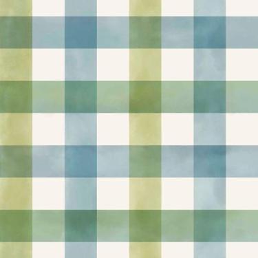 Imagem de Papel de Parede Bosque da Imaginação Xadrez Verde 80607 - Studio