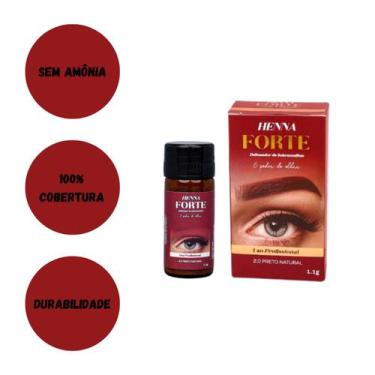 Imagem de Henna Sobrancelhas Forte Alto Rendimento e Fixação 1.1g - LULLU PERSON