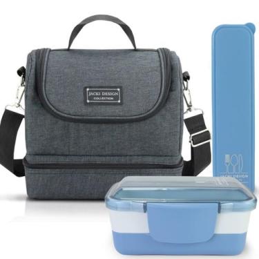 Imagem de Bolsa Térmica Lancheira Necessaire Concept Kit Pote Marmita Lanches 2 