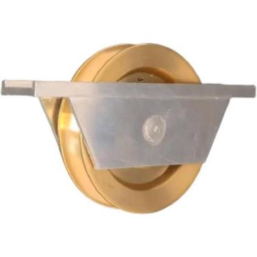 Imagem de Roldana de Latão U 2.1/2" 60mm com Cavalete de Alumínio - NOERP_369182