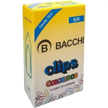 Imagem de Clips 6/0 Colorido Caixa com 50 Unidades - Bacchi