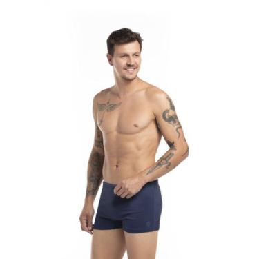 Imagem de Sunga Boxer - Cor De Cacau, M, Azul marinho