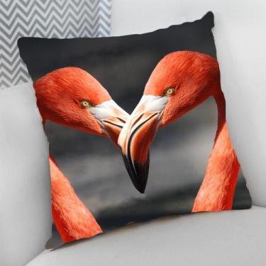 Imagem de Almofada Decorativa Cheia c/ Zíper 40x40 Animais Exóticos Selvagens - 