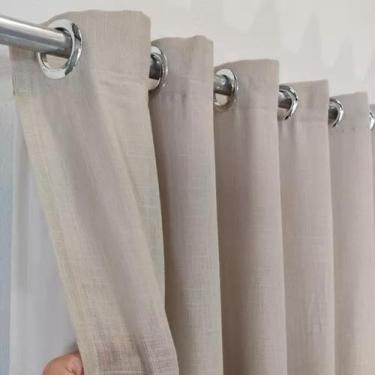 Imagem de Cortina Para Bastão Forrada Gaze Linho 6,00x3,00 - Salvatex Confecções