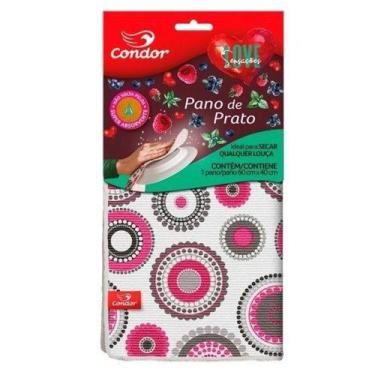 Imagem de Pano De Prato Microfibra Love Sensações Condor (circulos)