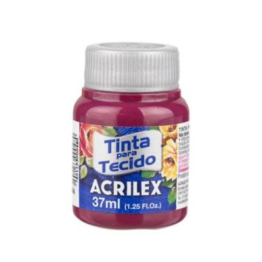 Imagem de Tinta Para Tecido 37 ML Acrilex Fosca Pintura Artesanato - Metallica A