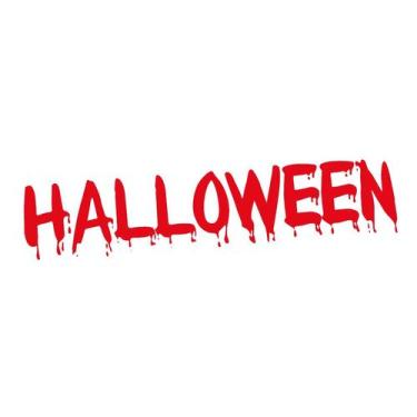 Imagem de Transfer Para Balão Lettering Vermelho - Halloween  - 1 unidade - Rizz