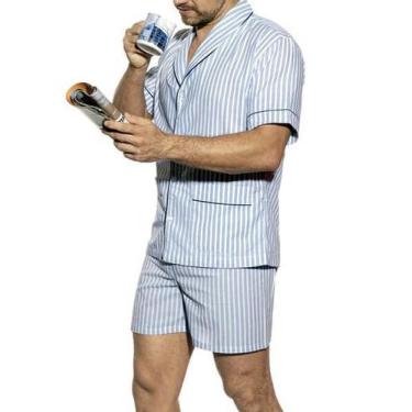Imagem de Pijama Curto Presidente PC920 Masculino - Lenços Presidente, XGG, List