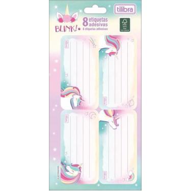 Imagem de Etiqueta Escolar Adesiva Unicórnio Tilibra, Unico