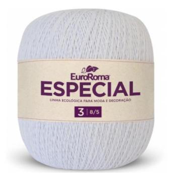 Imagem de Barbante EuroRoma Fino Especial 500g 1400 metros Fio 3 para Crochê, Tr