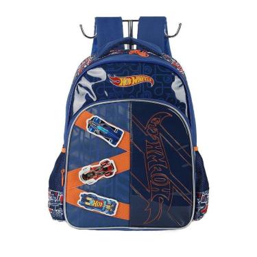 Imagem de Mochila de Costas Luxcel Hotwheels Pistas Azul Marinho-Masculino