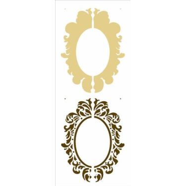 Imagem de Stencil Pintura Moldura Oval 2951 17x42 Opa