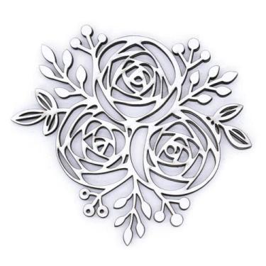 Imagem de Aplique Chipboard Rosas CH-300 - Arte Fácil