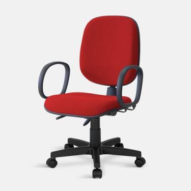 Imagem de Cadeira Diretor Turim Giratória Back 2585 C/br 0097 Vermelha - Arazzi