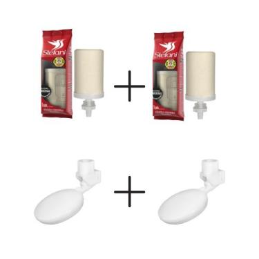 Imagem de Kit 2 Refil Vela Tradicional Filtro São João + 2 Boia - Stéfani