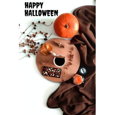 Imagem de HAPPY HALLOWEEN NOTEBOOK: Notebook happy halloween coffee pupick brown white design art simplicity 120 blanks lined pages (6x9 inches) PERFECT FOR INSPIRATIONAL GIFTS