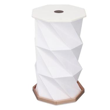 Imagem de Abajur de Papel Dobrável, Abajur de Cabeceira Recarregável USB Com Dimmer de Toque, Luz Quente, Abajur Minimalista para Sala de Estar, Quarto Infantil, Decoração de Dormitório