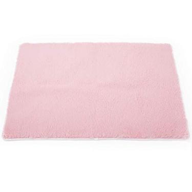 Imagem de TTLOJ Tapete retangular para barraca de brincar, tapete decorativo, tapete macio macio para quarto de crianças, casa de brinquedo, berçário, decoração de quarto de crianças, veludo 128 cm C x 96 cm L