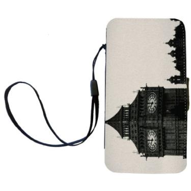 Imagem de Rikki Knight Capa carteira vintage Big Ben Clock Tower com aba magnética para Apple iPhone 4 e 4s