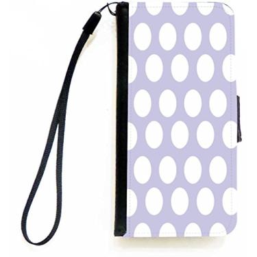 Imagem de Rikki Knight Capa carteira flip de bolinhas azuis pó para iPhone 5c com aba magnética