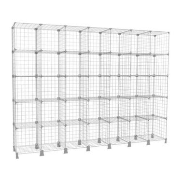 Imagem de Estante Prateleira Expositor Aramado 35 Nichos Horizontal Organizador 