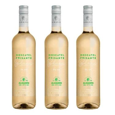 Imagem de Kit 3 Unidades Vinho Almadén Frisante Moscatel Blanc
