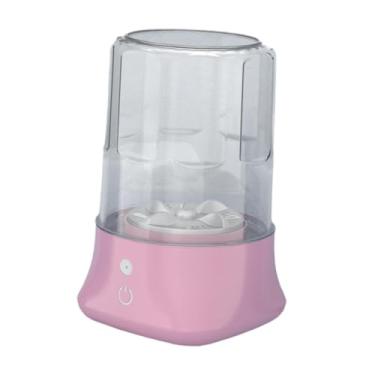 Imagem de WeiLaiKeQi Máquina de lavar portátil pequena lavadora leve mini copo de lavanderia limpeza rápida para lavanderia apartamento rv meias de viagem, Rosa