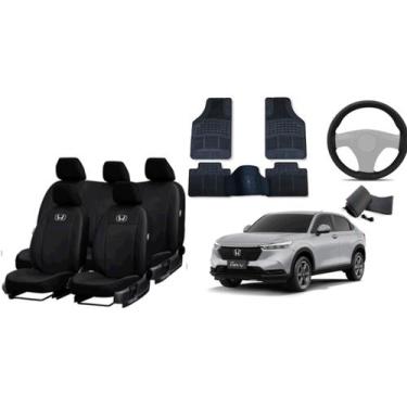 Imagem de Conjunto Premium de Capa de Couro HR-V 20-24 + Tapetes e Volante - aer