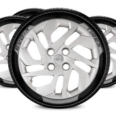 Imagem de Jogo Calota Aro 14 4x100 Design HB20 Compatível Hyundai