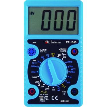 Imagem de Multímetro Digital 600V Gerador Onda Quadrada ET-1000 Minipa