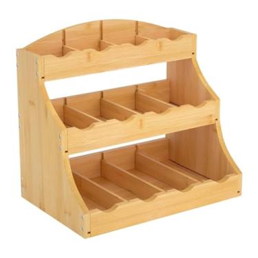 Imagem de YWJLQH Organizador de chá de chá Organizador de café Organizador de cafeteira Suporte de condimento de condimento Stand para cafeterar balcão