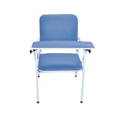Imagem de Cadeira Coleta de Sangue Standard Com Braço Frontal Azul Céu - Metal S