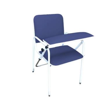 Imagem de Cadeira Coleta de Sangue Standard Com Braço Frontal Azul Marinho - Met