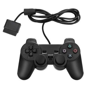 Imagem de Manete De Ps2 Dualshock Wired Controle Analógico Preto