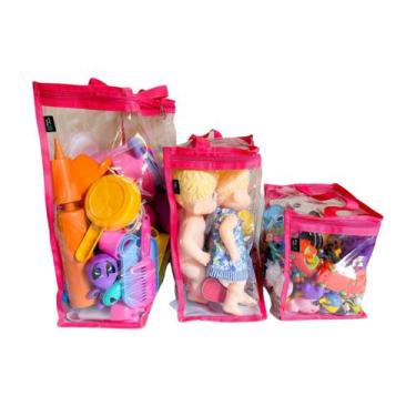 Imagem de Caixa, Bolsa, Bag Bloco Organizador de Brinquedos P 20X20X15 - BOM CLO