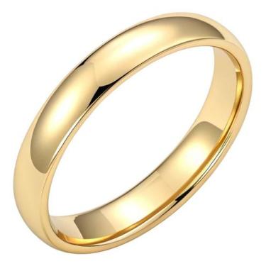 Imagem de Aliança Anatômica Ouro 18k Casamento 4mm Unidade Noivado - Diora, Ouro