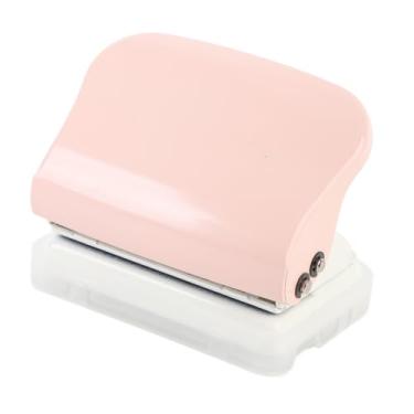 Imagem de Perfurador de papel de 5 furos, Perfurador de Papel Portátil Máquina de encadernação de ligantes soltas multifuncionais para A4 A5 B5 Caderno Scrapbook Crafts Paper DIY (Rosa)