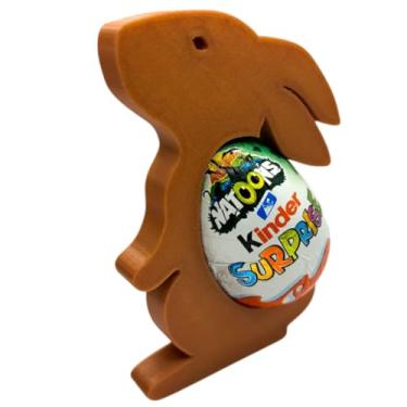 Imagem de Suporte Para Ovo Kinder Coelho Da Pascoa (Laranja)