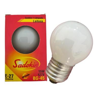 Imagem de Lâmpadas Incandescente Bolinha E27 15W 127V Leitosa Branco quente - SA