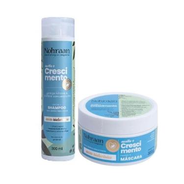 Imagem de Kit Shampoo e Máscara Crescimento Cabelos Ralos - Nohraan