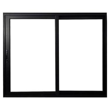 Imagem de Janela Vitro 2 Folhas de Correr de Alumínio Linha 25 100cm x 150cm Preto