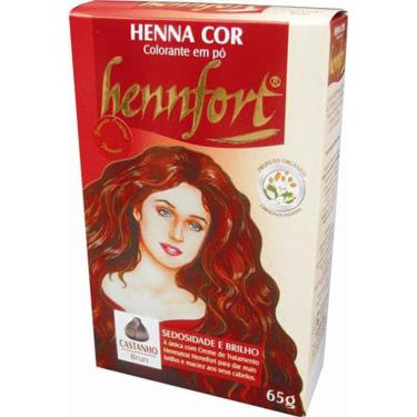 Imagem de Henna Hennfort Em Pó 65G - Castanho