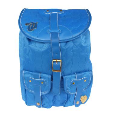 Imagem de Kit Mochila Capricho Love Blue Azul + Carteira Feminina
