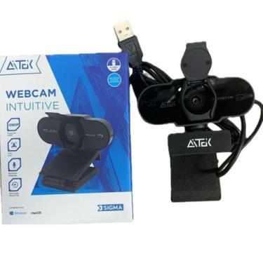 Imagem de Webcam Câmera Vídeoconferência C/ Microfone Full HD Intuitive - Luatek
