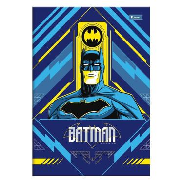 Imagem de Caderno Brochurão 80Fls Batman Azul/Amarelo Foroni