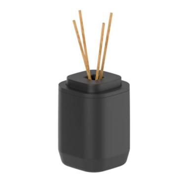 Imagem de Aromatizante Difusor De Ambiente Aromatizador Aura Banheiro Lavabo Com Varetas 380ml Luxo Ou Cores (Preto)