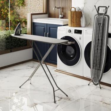 Imagem de Tábua De Passar Roupa Elegante Lyon Mesa Dobrável e Portátil Suporte D